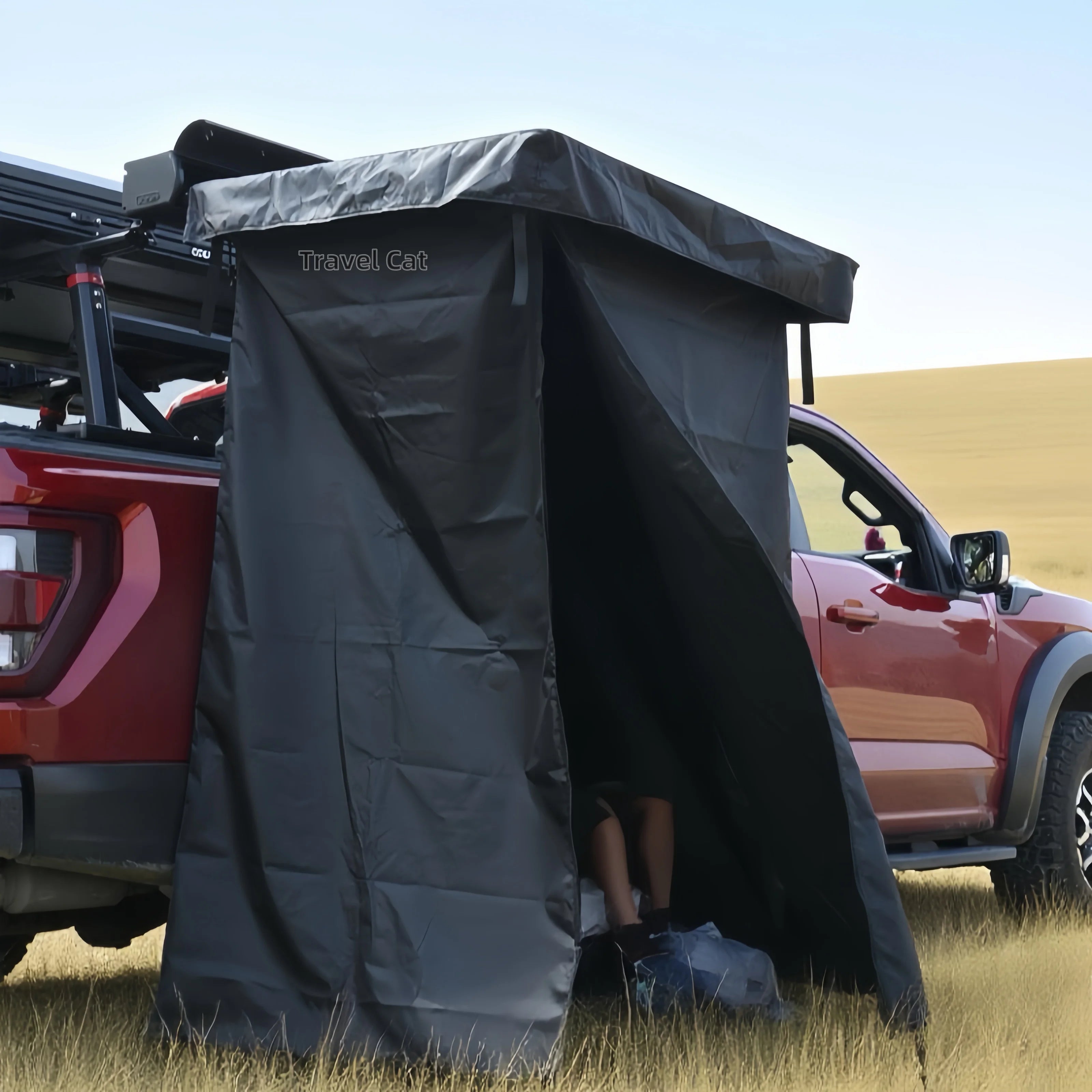 Travel Cat Lightweight Waterproof Four-Season Car Side Shower Tent with Quick Automatic Opening for Outdoor Camping