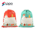 Lopo Wholesale Bulk Blanks Sublimation Linen Christmas Sack Santa Sacks Large Gift Bags to Sublimate