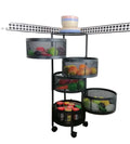 Morgie 2026 Wall-mounted Metal and Steel Round Rack Hot Selling Space-saving Bathroom Kitchen Storage Shelves for Pot Storage