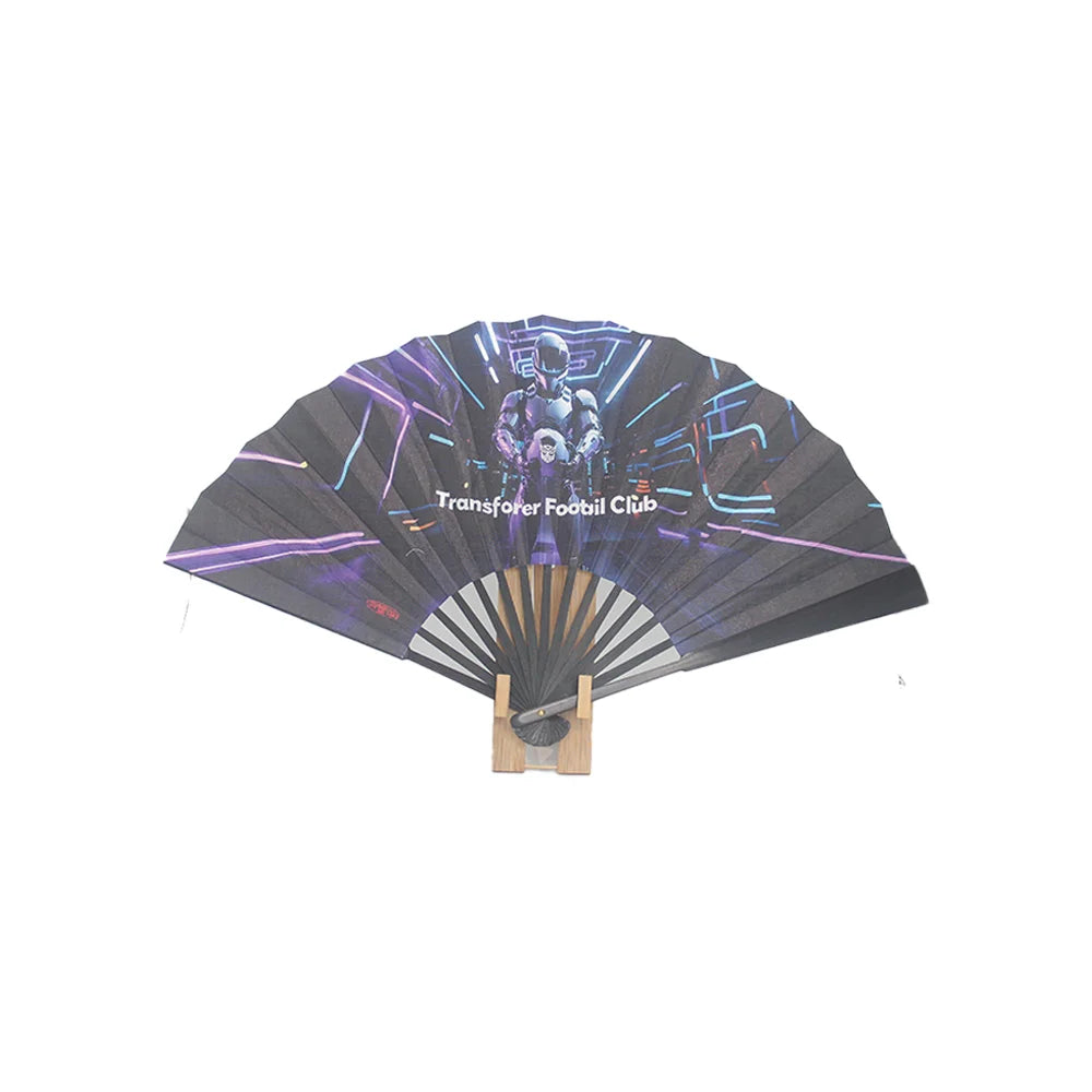Custom 33CM Bamboo Dance Fan-Unique Painted Tai Chi & Kung Fu Performance Fan for Promotion & Advertising Use MegaBDM