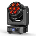 U`King 7x25W RGBW 4in1 Focusing Moving Head Light LED Wash Bee Eye Zoom Stage Light for for Wedding Disco KTV Party Nightclubs MegaBDM