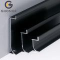 House Metal Aluminum Laminate Vinyl Floor Panels Hidden Skirting Baseboard Tiles Cover Matching External Angle Protector Offered