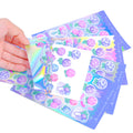 Custom Holographic Effect Sheets Stickers Waterproof Custom Design Printed Vinyl Stickers Die Cut