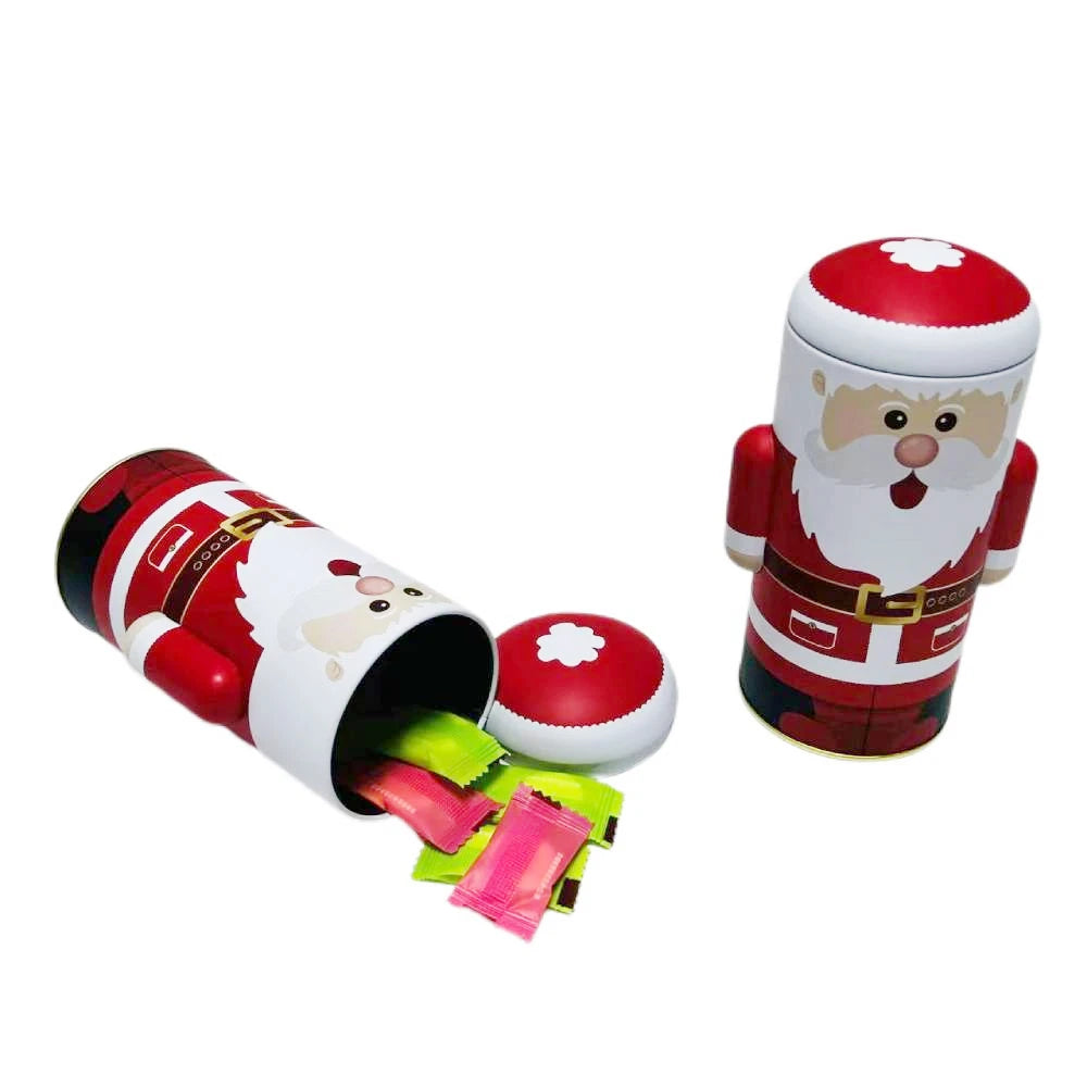 Factory RTS Product Unique Shape Metal Box Christmas Gift Tin Can for Candy Chocolate