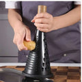 Manual Metal Japanese Wooden Handle Functional Kitchen Multi 3 in 1 Fruit Stainless Steel Vegetable Peeler MegaBDM