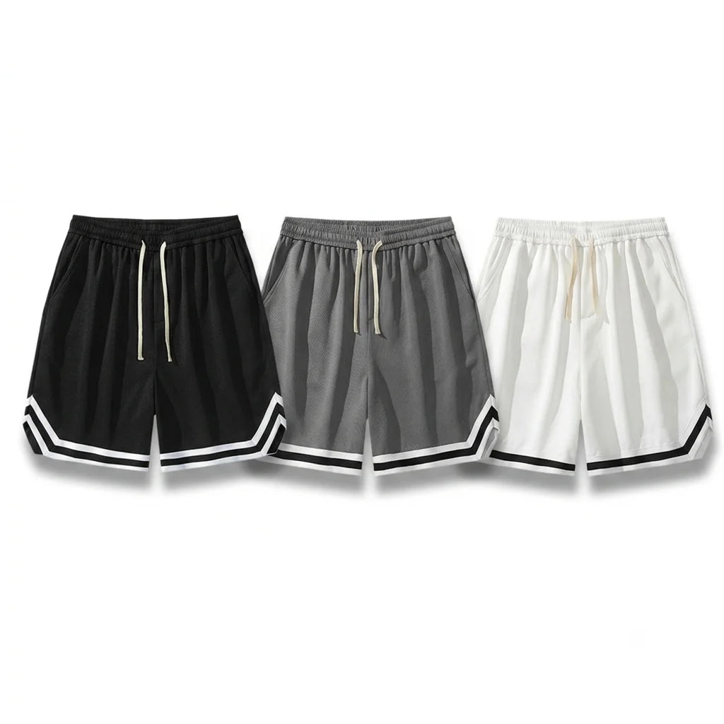 China Bangladesh Factory Price OEM Customized Logo Embroidery American DNA Quick Dry Basketball Running Men Sports Shorts MegaBDM