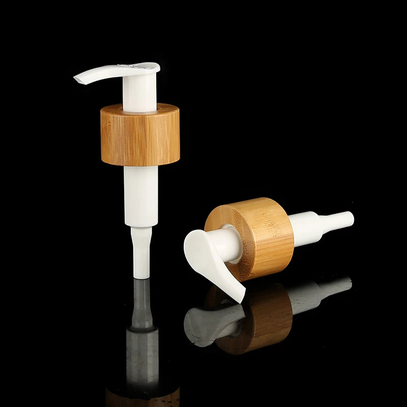 28/410 24/410  Bamboo Eco-Friendly Pump Cosmetic Spray Fine Mist Sprayer Pump Fit White Plastic Bottle Bamboo Lotion Pump