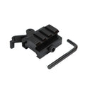 QD Flashlight Mount Adapter with 3 Slots 6061 Aluminum Alloy Matt Black 21mm Mount Base Shockproof & Lightweight