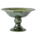 Ceramic Pedestal Planter Bowl for Ferns Bonsai Moss Succulents Indoor Decorative Flower Pot