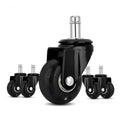 PU Swivel Casters 2inch 50mm Wheel Diameter Silent Durable 50kg Load Capacity Modern Dining Gym Home Office Commercial Use MegaBDM