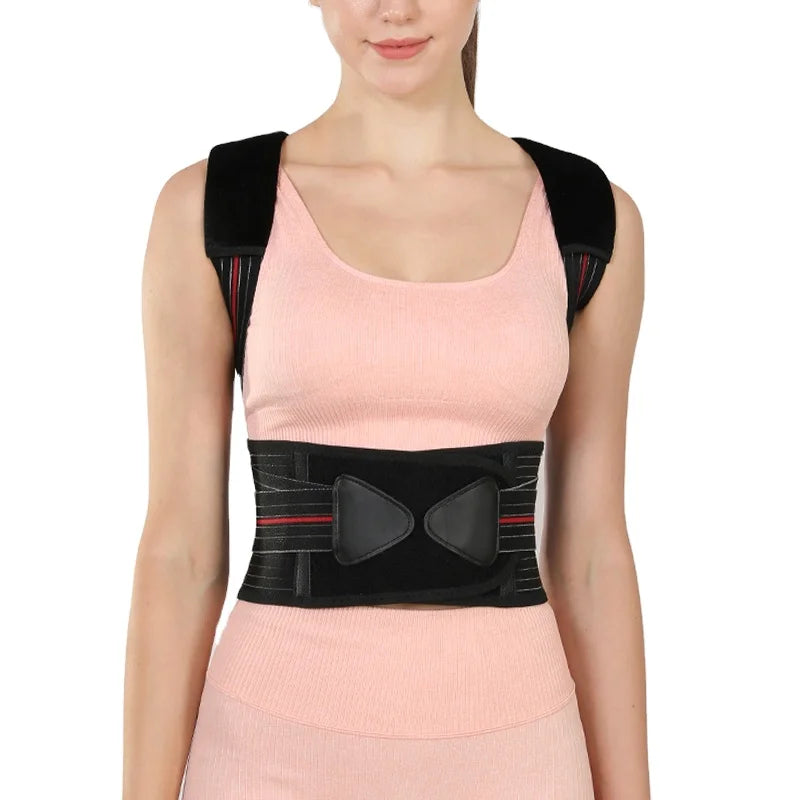 JINGBA Manufacturer Wholesale Elastic Back Waist Support Belt Posture Corrector Back Lumbar Support Straightener for Work Sports