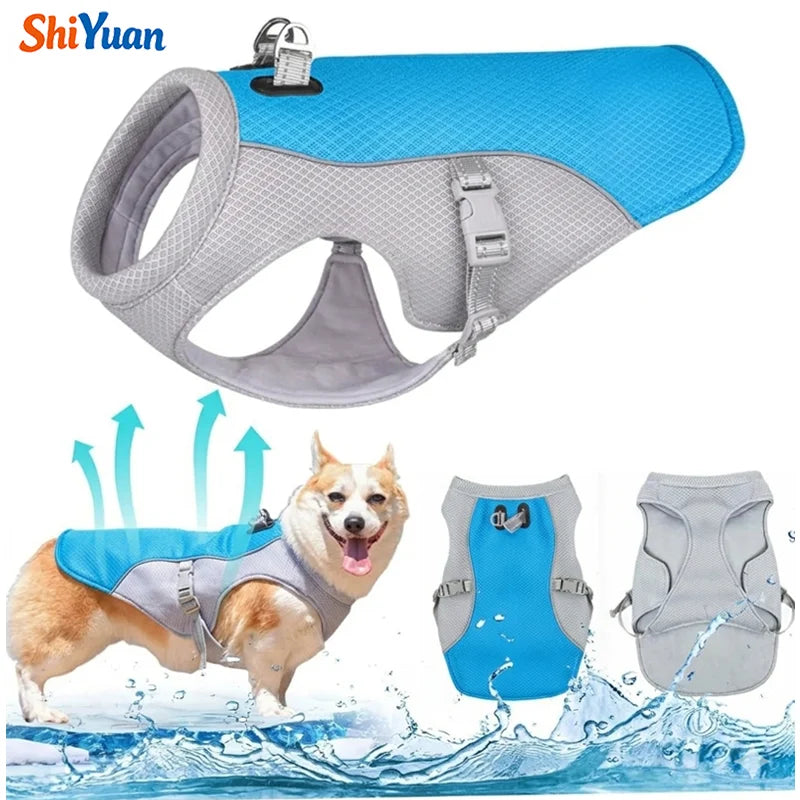 SHIYUAN Dog Cooling Vest Summer Breathable Lightweight Nylon Fashion Pet Apparel MegaBDM