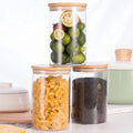 Full Size High Borosilicate Colored Glass Jar Cosmetic Containers Moisture-Proof Dishwasher Safe Lead Free Plastic Kitchen Use