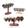 Custom logo Wooden Bangle Bracelet Necklace Jewelry Watch Display Stand for Shop Home Decorative