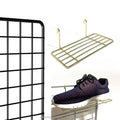 3 Color Eco-Friendly for Luxury Steel Wire Wall Grid Panel Rack with Easy Installation for Retail Store Shoe Display