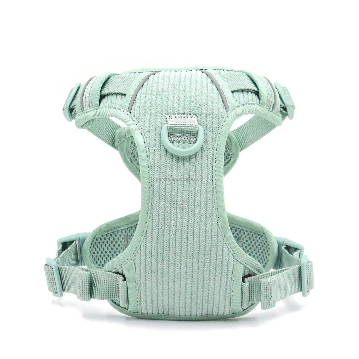 OEM/ODM 2025 Popular Mint Green Explosion-proof Corduroy Pet Dogs Harness High Quality Customizable Personal ID Logo in Stock MegaBDM