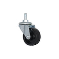 1.5 Inch PP Wheel Caster 1/4" Threaded Stem 40mm Roller Bearing Light Duty for Kitchen Workshop Warehouse Supermarket Trolleys