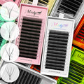 MedyLash Matte Black Brown YW Shape Faux Mink Volume Cashmere 3D Premade Fans Natural Individual Lashes Eyelashes Extensions