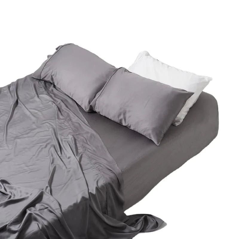 2022 Top Selling Ultra Soft and Cool 400Tc 100 Organic Bamboo Bed Sheet Set Cosy Bedding From China