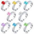 New Arrival Silver 925 Ring Luxury Design Gold Plated Zircon Couple Fine Jewelry Rings for Weddings and Engagement Jewelry MegaBDM