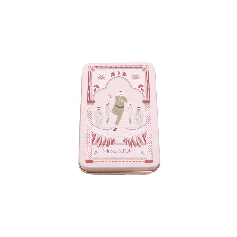 YEM Rectangle Tin Soap Box Biscuit Packing Box Rectangle 100ml Cosmetic Jar Custom Metal Soap Tin Box Tin Packaging