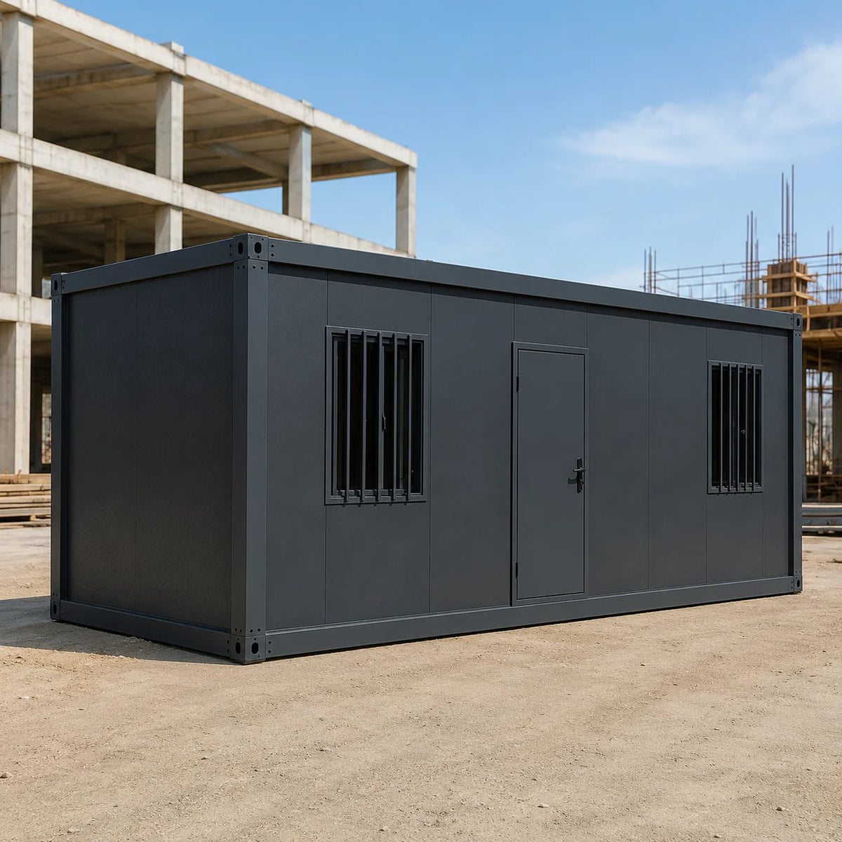 Heavy Duty Sandwich Panel Temporary Office Worker Accommodation Modular Container House with Modern Design Breathable Feature MegaBDM