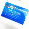 4 Custom Transparent PVC Business Cards LED Light Creative Acrylic Label Blank Thin Card Holder Stand Digital Printing Film