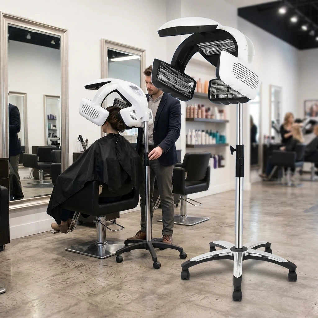 Hairdressing Accelerator Steaming Vertical Hair Drying Evaporator Hair Dyeing Care Heater Full-Automatic Digital Hair Baking MegaBDM