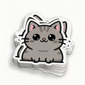 Hot Selling Waterproof Eco-Friendly Durable Vinyl Adhesive Die-Cutting Customizable Cute Cat Stickers DIY Decoration Magazines