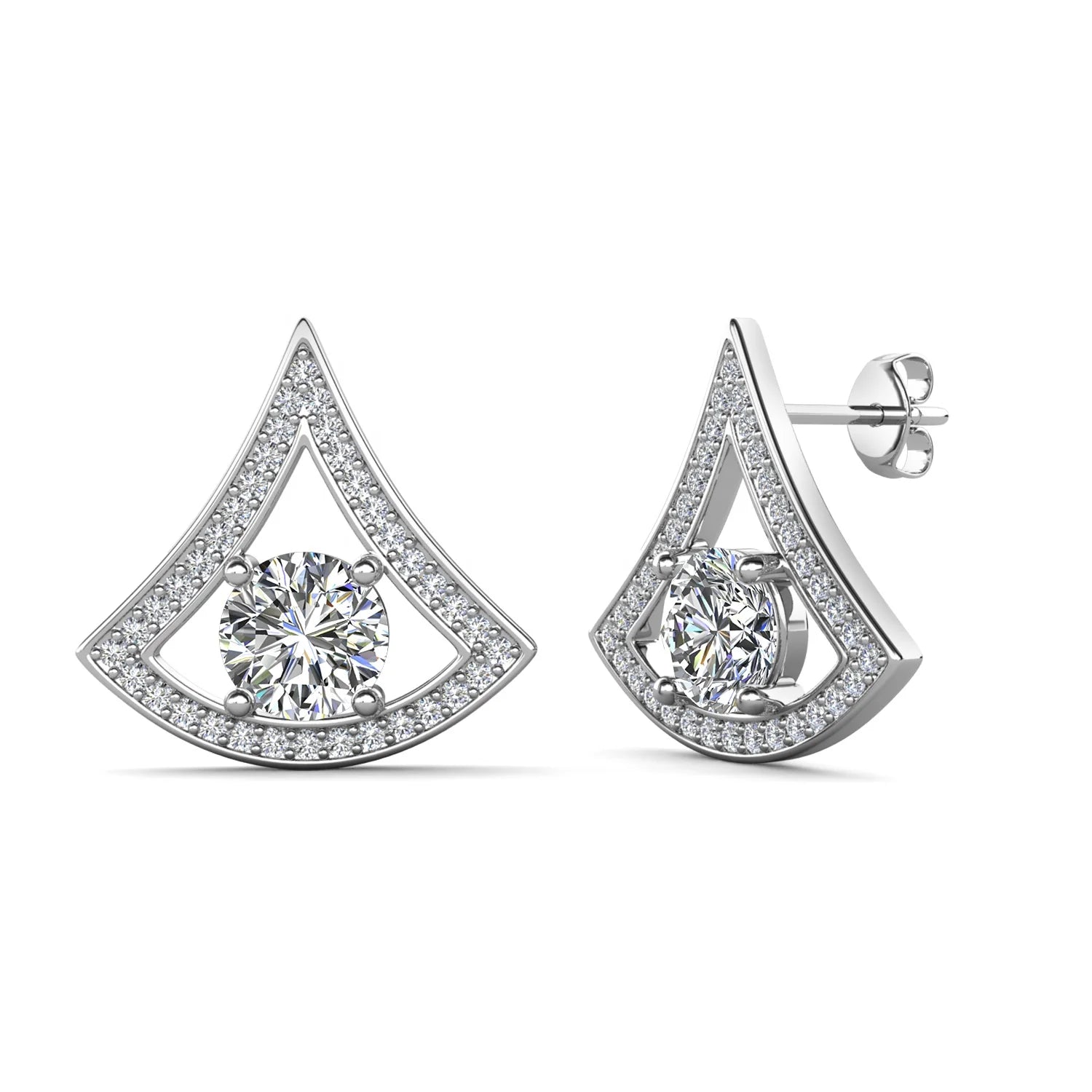 GRA Certified Moissanite 925 Sterling Silver Premium Quality Branded Jewelry Dream Stud Earrings for Women Destiny Jewellery