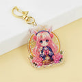Custom Design Keychain Cartoon Anime Acrylic Keychain Gradient Colors