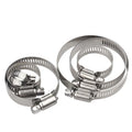 Hose Clamp Heavy Duty Worm Gear Band Adjustable 8-25mm Inch Galvanized Steel Automotive