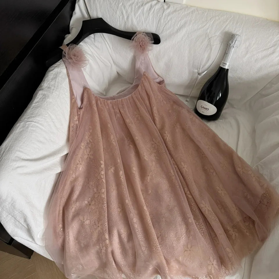 Roman Slip Mini Dress For Women Shift Mesh Dress