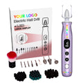 Customize logo Professional Cordless Rechargeable Desktop Portable 45000 Rpm Manicure E File Electric Nail Drill Machine