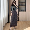 Fall Sweet 2 Piece Set for Women Top And Patchwork Set Ropa Wholesale