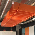 Soundproof Pet Acoustic Hanging Ceiling Panels Sound Absorbing Material Polyester Acoustic Baffles
