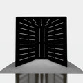 7ft Exhibition Trade Show Aluminum Tension Fabric  LED Light RBG Colour Tunnel Enclosure Backdrop