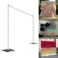 6X4m Adjustable Heavy Duty Aluminium Pipe and Drape Backdrop Stand Wedding Wall Arch for Weddings Decoration Event Party