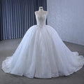 Jancember 231128 Shiny Strapless Sequins Beaded Puffy Ball Gown Wedding Dresses