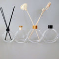 100 200ml Wholesale Luxury Diffuser Glass Bottle Home Fragrance Reed Diffuser Empty Transparent Glass Bottle with Wooden CorK