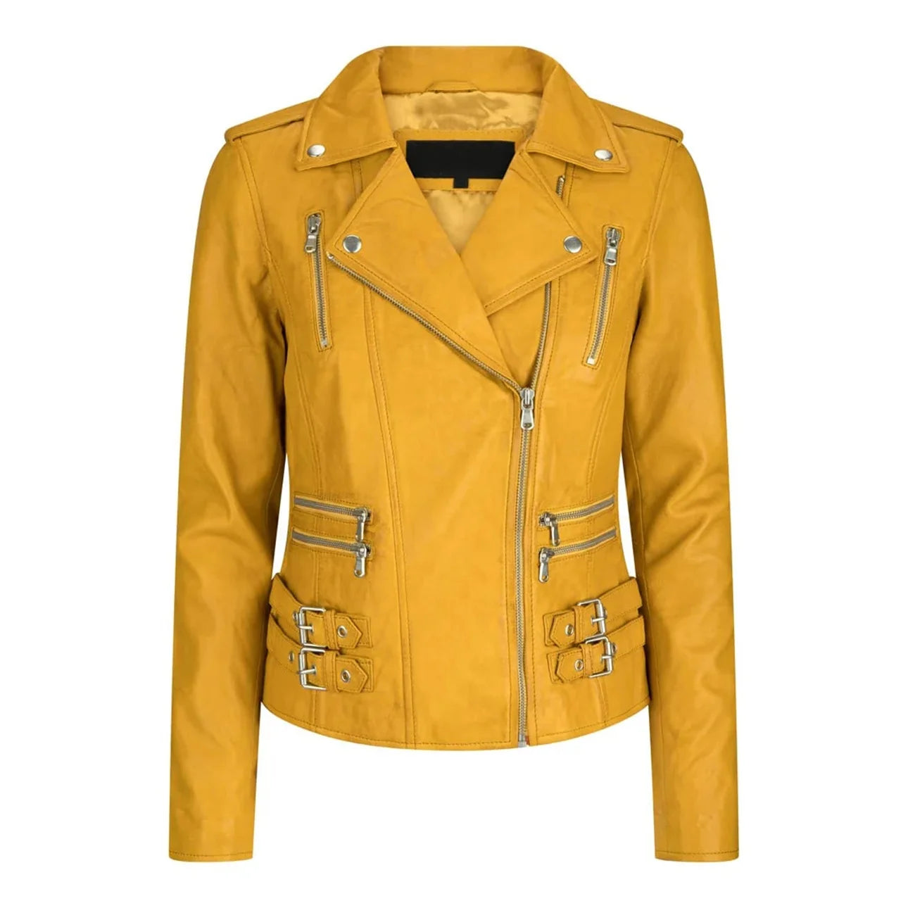 Wholesale Genuine Leather Motorcycle Jacket Sheepskin Leather Jacket Genuine Leather Jacket for Women