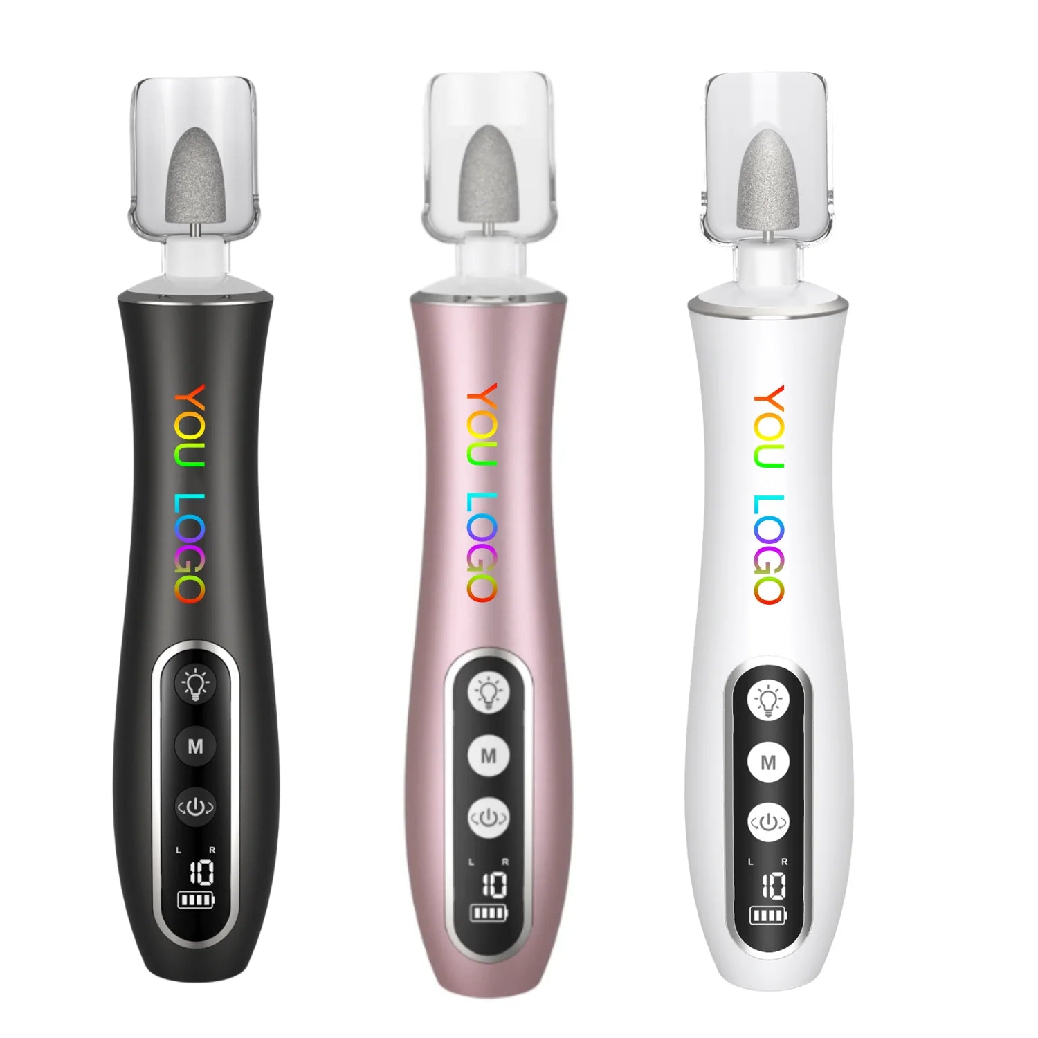 Customized Logo Portable Electric Nail File Efile Set for Acrylic Gel Nails with Nail Drill Bits Sanding Bands
