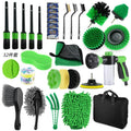 13/15pcs Factory Price Auto Micro Fiber Cleaning Towel Drill Electric Scrubber Car Cleaning Brushes