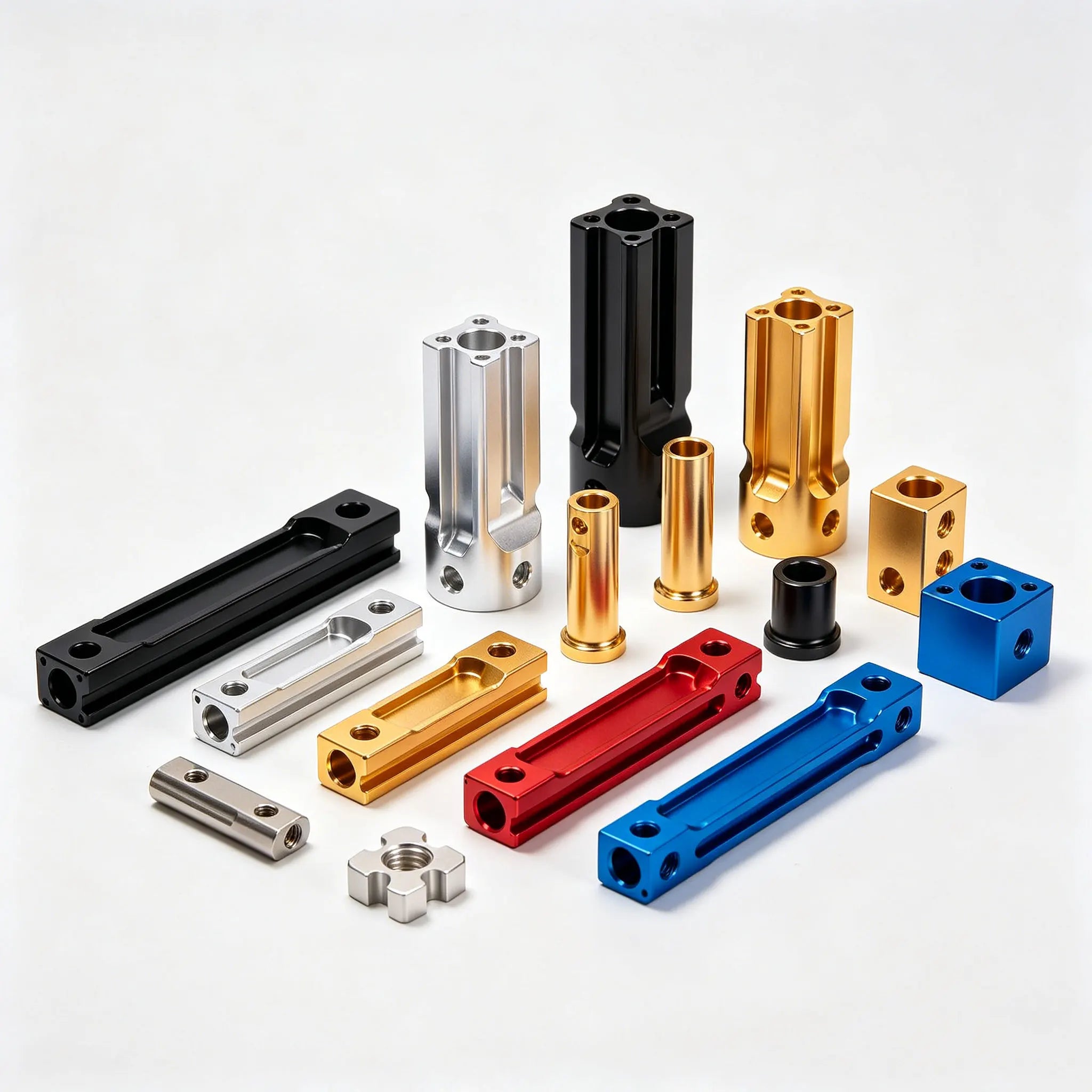 China Custom CNC Processing Lathe Turning Anodized Aluminum CNC Machining Parts