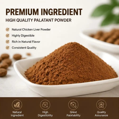 Pet Food Palatant & Cat Food Flavor Enhancer with Chicken Liver Flavor Powder Pet Treat for Muscle Gain MegaBDM