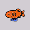 Cute Fish Enamel Pin Cartoon Brooch Lapel Pins Badge on Backpack Clothing Accessories Funny Jewelry Friends Gifts MegaBDM