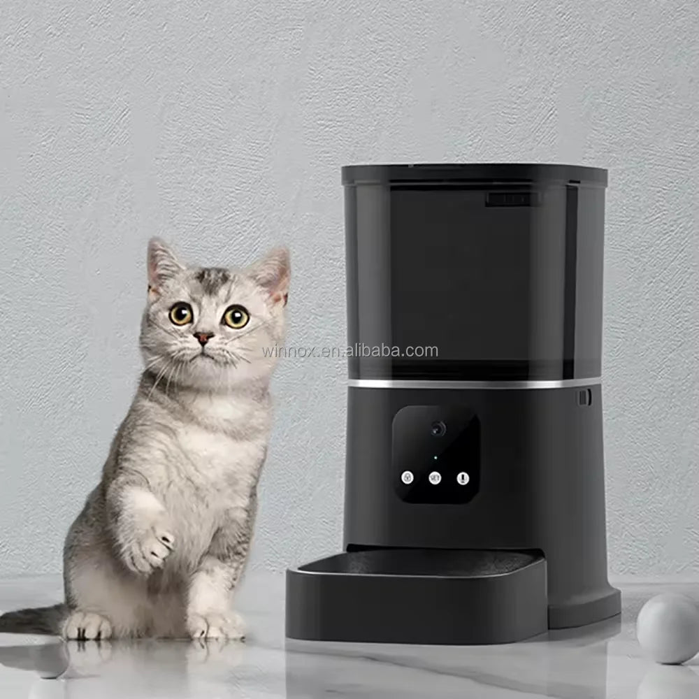 Top Seller 5L Multiple Cats Self Feeder Dual Power Supply Wifi APP Camera Control Dog Food Dispenser Smart Pet Feeder Devices
