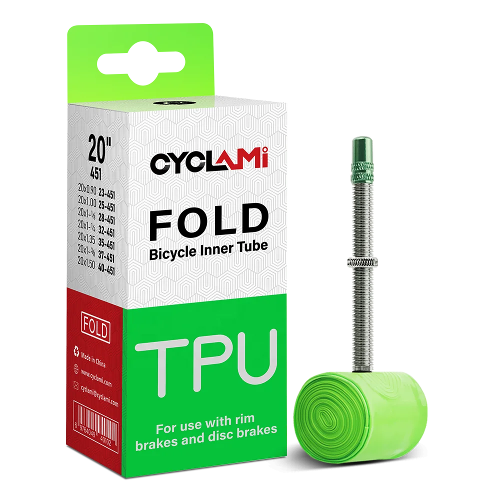 CYCLAMI Bicycle Tube Premium TPU Rim Tapes Strips MTB Bike Road Bike Folding Tire with Free Tire Patches