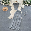 Summer Women's Basics Sets Top And High Waist Set Jogging Suits Wholesale