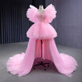 Jancember 222131 Chic Short Pink Evening Women's Gowns Dresses With Train